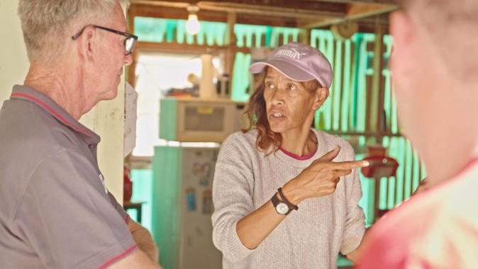 Red Cross NZ workers in Wairoa after the cyclone. Photo / Supplied