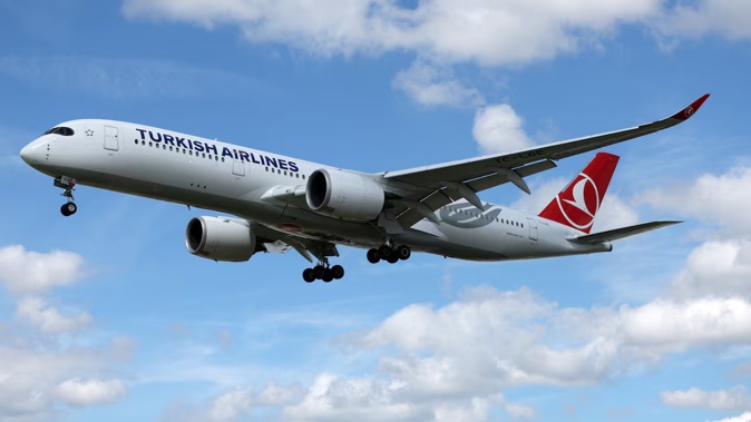 A Turkish Airlines Airbus A350 comes in to land. It is using the aircraft type for flights to Australia. Photo / AFP