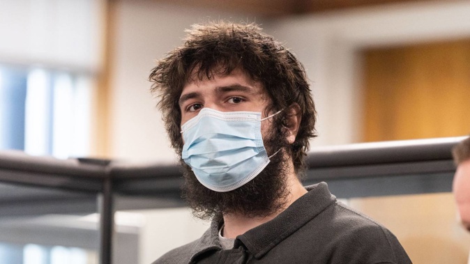 Nathan Frost, 21, appeared in the High Court at New Plymouth this morning, having earlier admitted to murdering Stephen John Frost, 55, and Regan Frost-Lawn, 15. (Photo / Simon O'Connor/Stuff/Pool)