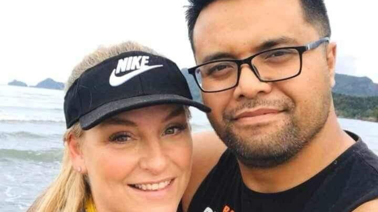 Finauga Faatoia and wife Sarah. Photo supplied: Sarah Faatoia. Via NZME reporter Rachel Maher