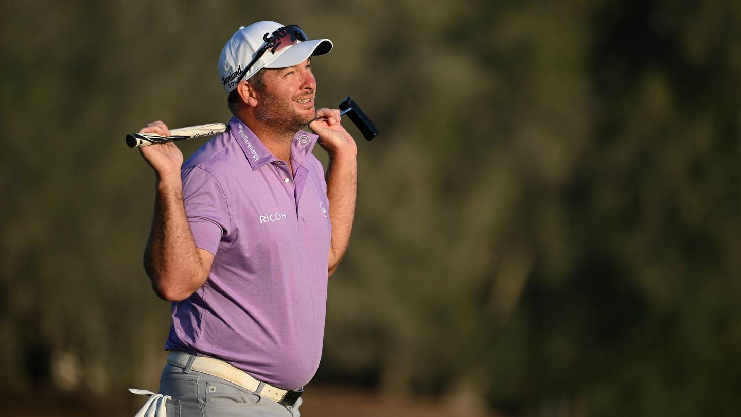 Ryan Fox of New Zealand on day two of the Ras Al Khaimah Classic at Al Hamra Golf Club. (Photo / Getty Images)