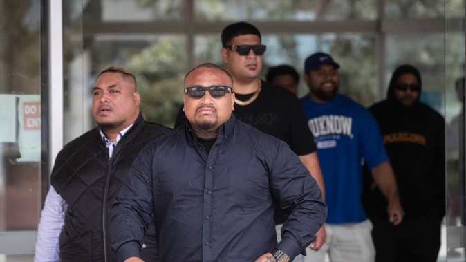 Mace Raymond Sitope, aka Ray Elise, leaves the Manukau District Court after beating two charges but copping a new charge of arson. Photo / Jason Oxenham