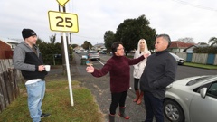 Residents concerned about the size of proposed housing by Kāinga Ora met with a representative on Wednesday. Photo / Michael Cunningham
