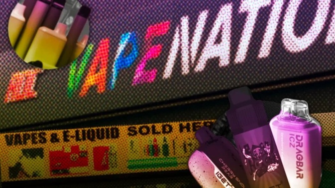 Disposable vapes and many kinds of advertising will be banned for vape retailers from Tuesday. Photo / RNZ