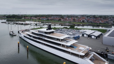Graeme Hart's new 103-metre megayacht spotted on maiden voyage