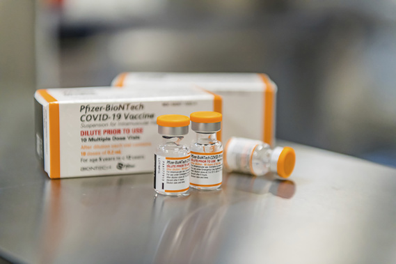 Kid-sized doses of COVID-19 vaccine in Puurs, Belgium. (Photo / AP)