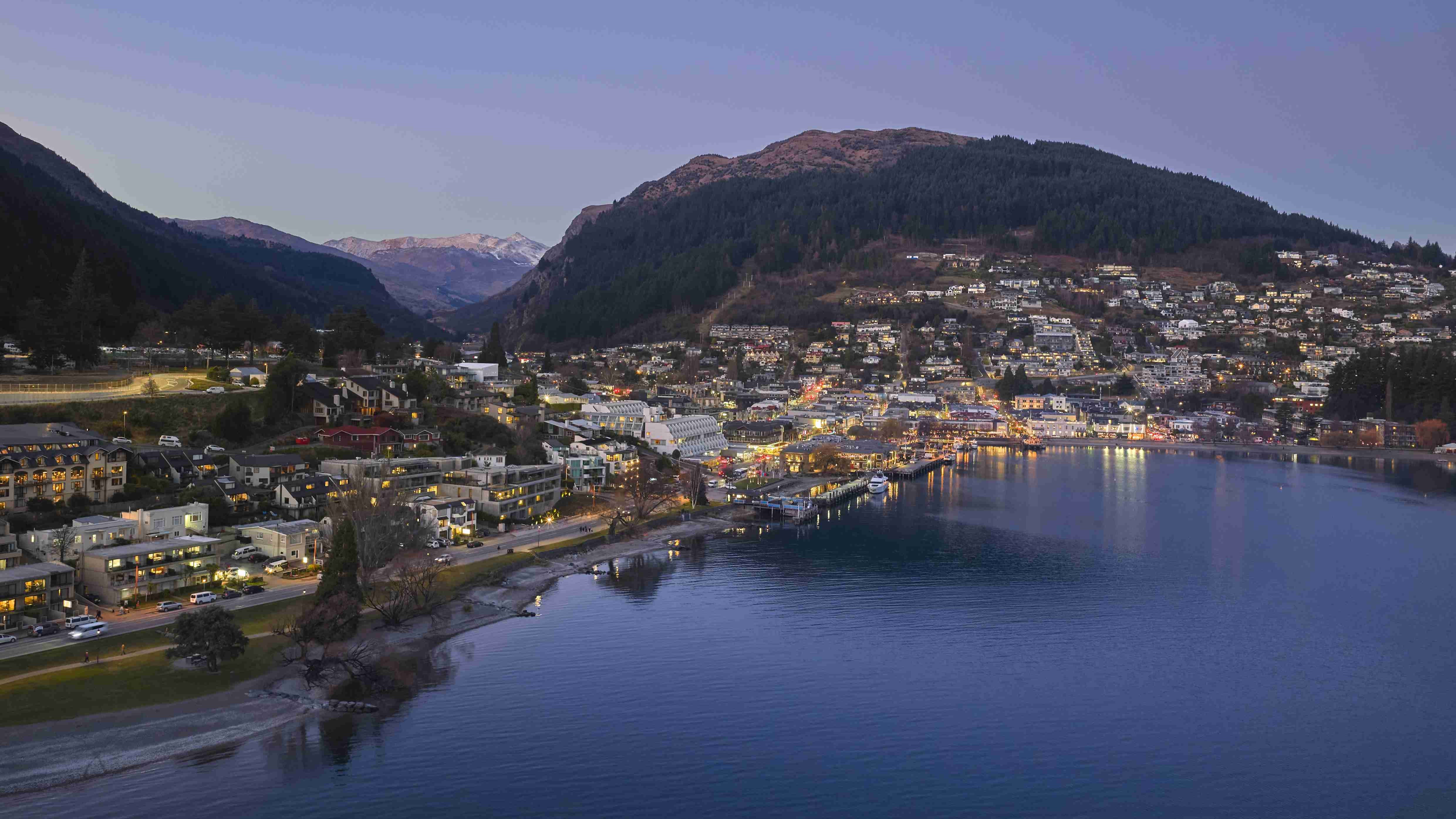 Queenstown at twilight. Photo / ROKI Collection Queenstown 