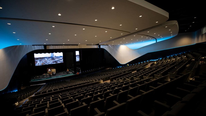 Christchurch's new $457m convention centre, Te Pae, has officially opened. (Photo / George Heard)
