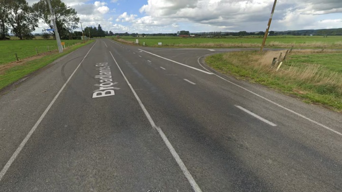 Police said the crash involved a bus rolling at the intersection of Broadlands Road and Allen Road.