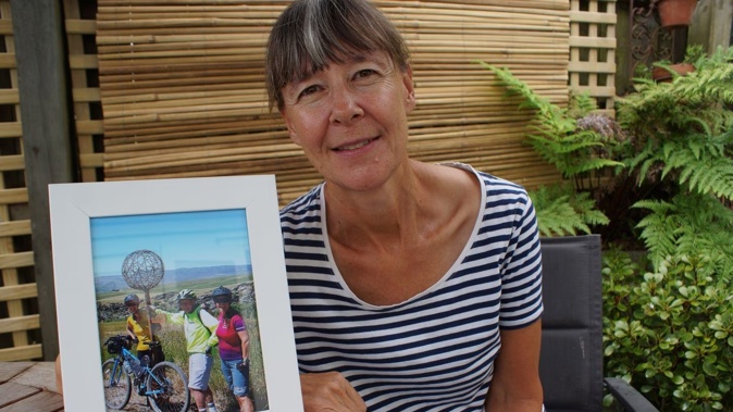 Jill Clendon holds dear the memory of cycling with her dad Tom Clendon, who died as a result of an accident while riding his bike in April 2022. Photo / Tracy Neal