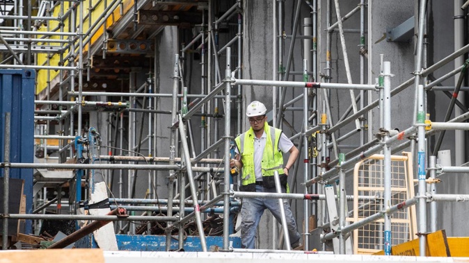 Looking up: The ANZ Business Outlook shows even the downbeat construction sector starting to perk up. Photo / Jason Oxenham