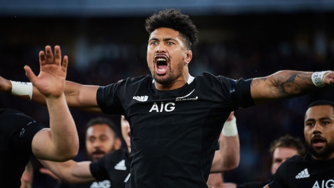 Ardie Savea performs the haka. Photo / Photosport