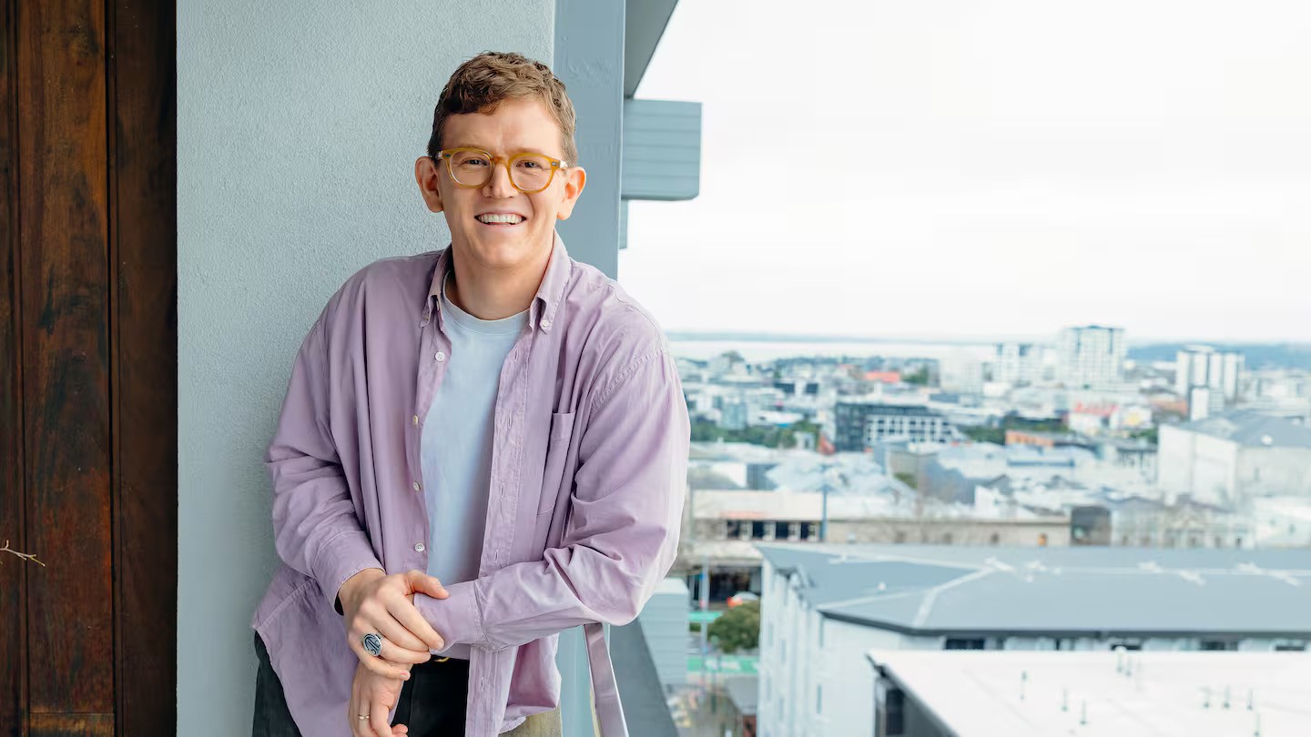 Comedian Chris Parker. Photo / Emily Chalk