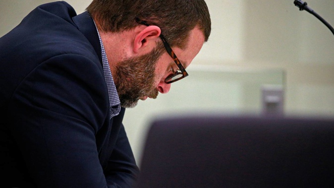 Aaron Hutton at the Auckland District Court in 2020. Photo / Alex Burton