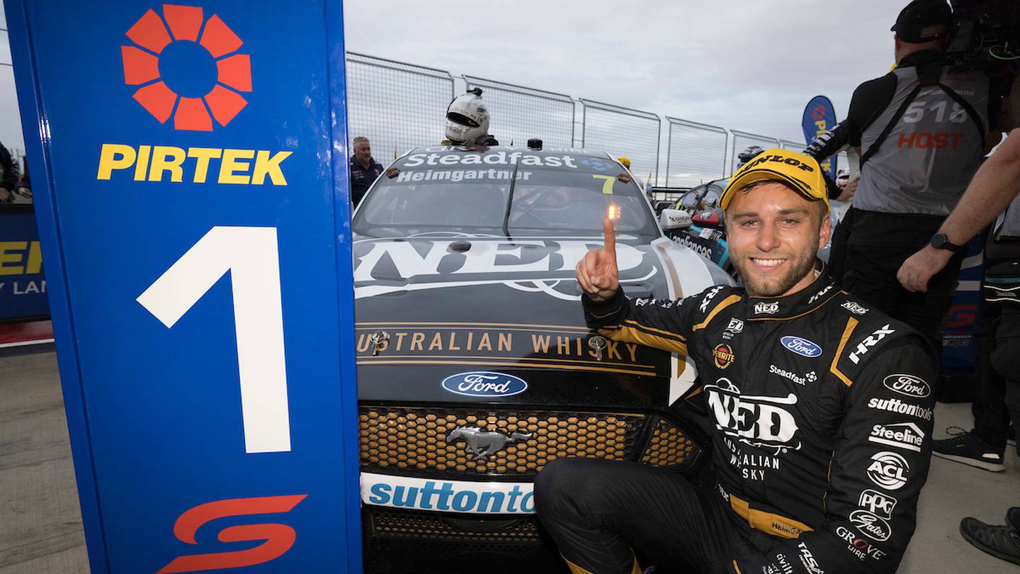 Andre Heimgartner wins his first Supercars race. Photo / Photosport