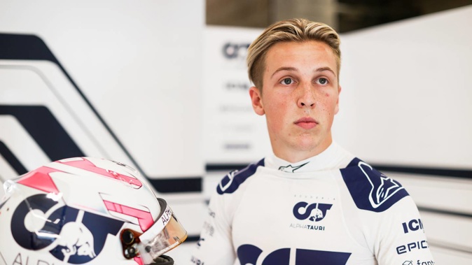 Liam Lawson will take part in this weekend's first F1 practice session with AlphaTauri. Photo / Getty Images