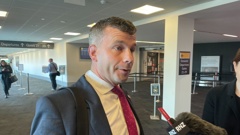 "Some people want a fast deal, I think it’s more important to get a good deal," said David Seymour when he arrived at Wellington airport today. Photo / Michael Neilson