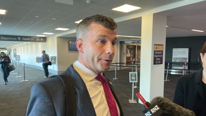 "Some people want a fast deal, I think it’s more important to get a good deal," said David Seymour when he arrived at Wellington airport today. Photo / Michael Neilson