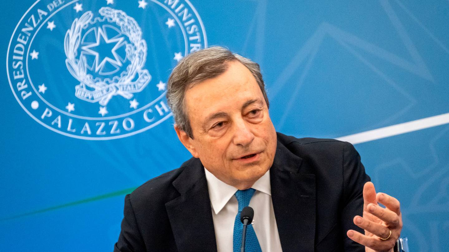Italian Prime Minister Mario Draghi (Photo / AP)