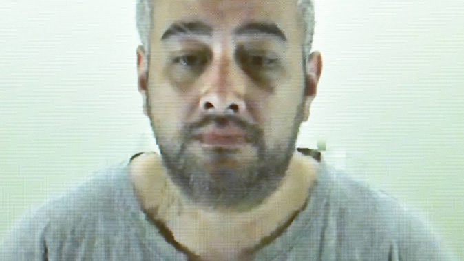 Unity Park murder accused appears by audiovisual link in the High Court in Dunedin on Tuesday. Photo / Gregor Richardson