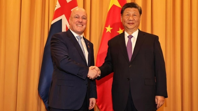 Prime Minister Christopher Luxon met with China's President Xi Jinping at the APEC Summit in Peru. Photo / Pool