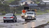 'We're on one knee now': Coromandel swamped by surging seas, road network 'totally compromised'