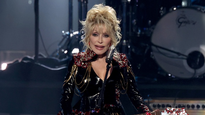 Dolly Parton performs onstage during the 37th Annual Rock & Roll Hall of Fame Induction Ceremony, 2023. Photo / Getty