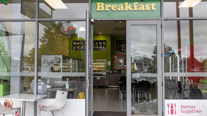 Springs Bakery, on the corner of Old Quarry Rd and Fairy Springs Rd, was broken into last night. Photo / Andrew Warner