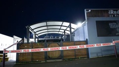 Armed robbers are on the run after presenting a firearm during a hold-up at The Rudder on Hauraki bar on Lake Rd, Northcote, around midnight. Photo / Hayden Woodward