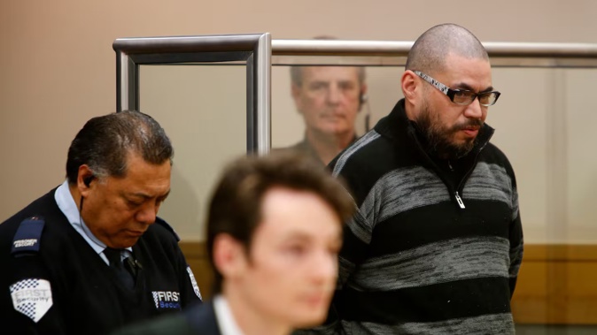 Haydn Christy during sentencing in the High Court in Whangarei for abducting and raping a woman jogger. Photo / Michael Cunningham