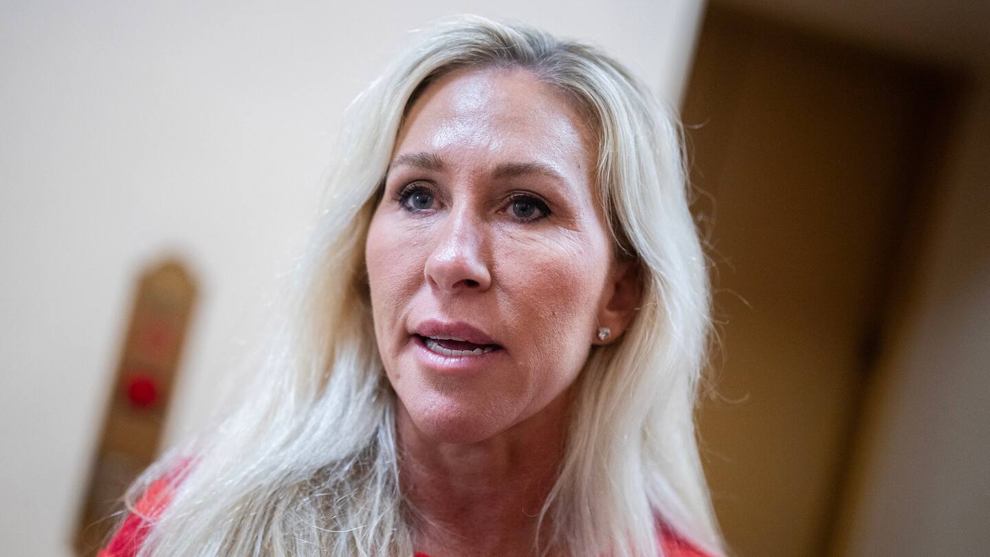 Representative Marjorie Taylor Greene, a Republican from Georgia, has made policy shifts in recent months. Photo / Getty Images