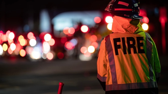 Crews were called to Oranga St, New Plymouth, at 11pm last night. Photo / NZME