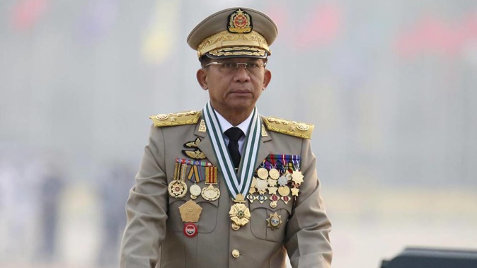 Senior Gen. Min Aung Hlaing. Photo / AP