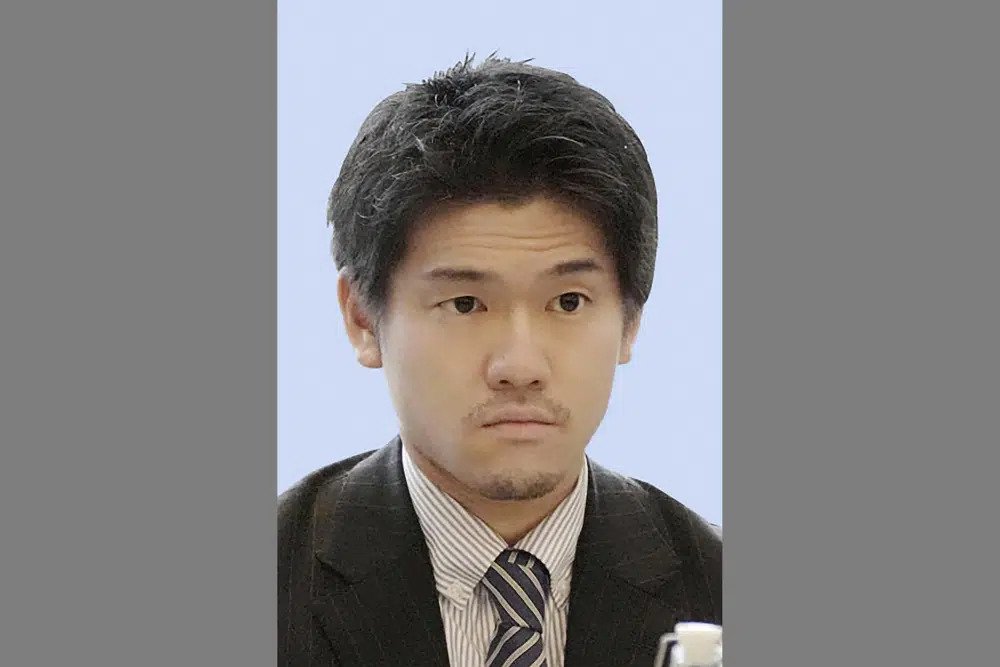 This photo shows Shotaro Kishida, a son of Japanese Prime Minister Fumio Kishida. Prime Minister Kishida said Monday, May 29, 2023 his son is resigning as his executive policy secretary to take responsibility for using the prime minister’s residence for a private party at which the merrymaking was exposed in magazine photos that triggered public outrage. (Kyodo News via AP)