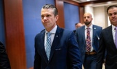 Pete Hegseth, US secretary of defense, arrives for a briefing with members of Congress at the US Capitol in Washington, DC, US, on Friday, June 27, 2025. Photographer: Graeme Sloan/Bloomberg via Getty Images