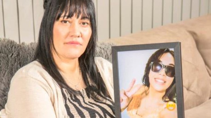 Jasmin Gray holds a photograph of her daughter Breanna Muriwai. Photo / Woman's Day