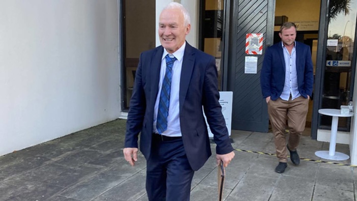 William 'Bill' Burr leaves the High Court at Hamilton in May after being acquitted on multiple violence charges. Photo / Belinda Feek