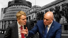 Labour leader Chris Hipkins and National leader Christopher Luxon. Photo / Mark Mitchell