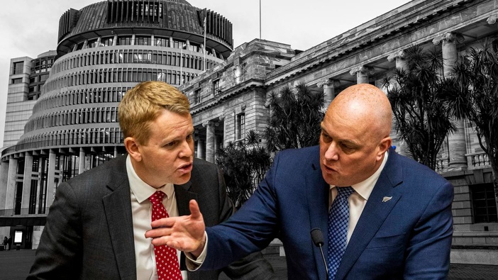 Labour leader Chris Hipkins and National leader Christopher Luxon. Photo / Mark Mitchell