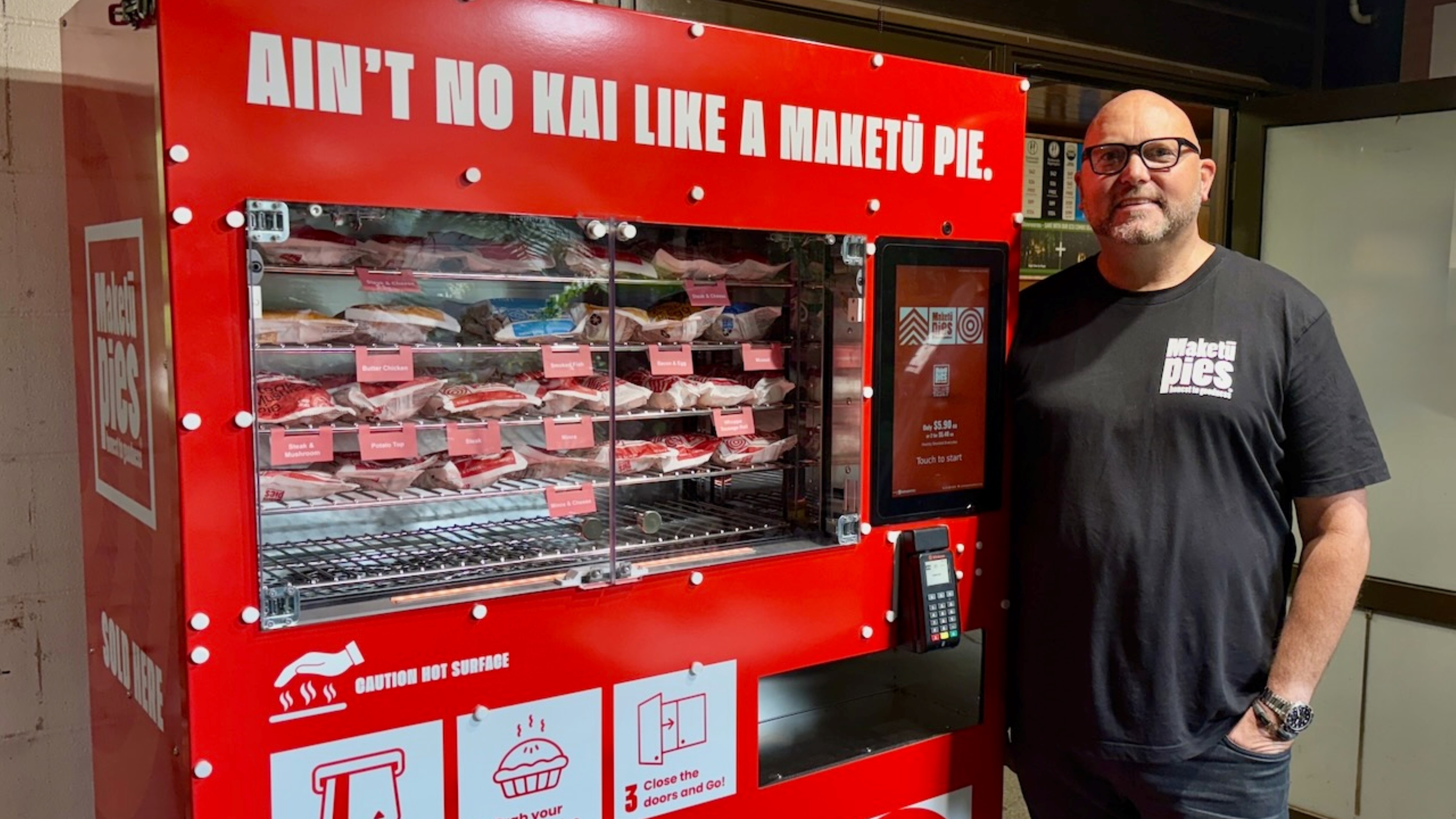 Kiwi classic with added convenience: Rotorua gains first hot pie vending machine 
