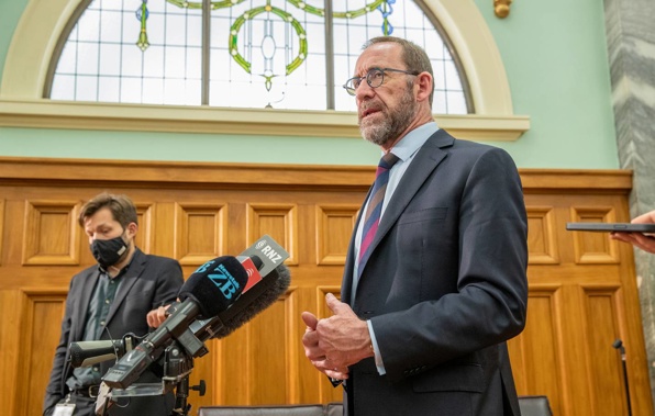 Health Minister Andrew Little says paid special leave or stand-downs give vaccine-hesitant workers time to reconsider. (Photo / Mark Mitchell)