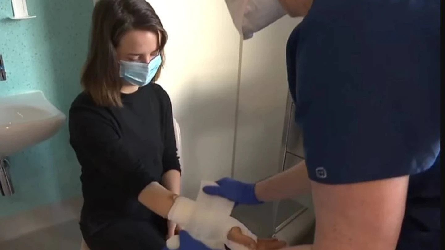 The 26-year-old received serious burns from a hot water bottle. Photo / 7 News