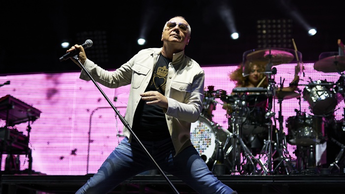 Lead singer Jim Kerr of Simple Minds performs on stage during Concerts de Vivers at Jardines de Viveros, 2022 in Valencia, Spain. Photo / Manuel Queimadelos Alonso | Getty