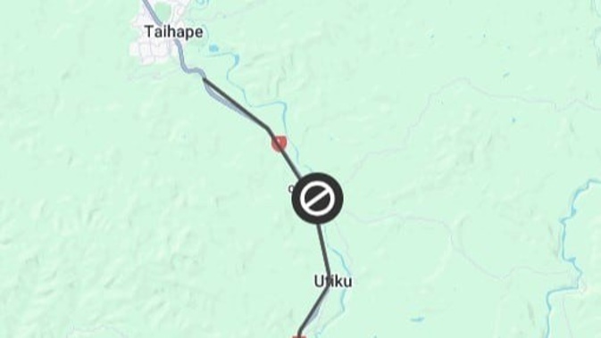 SH1 between Taihape and Utiku is closed following a triple fatal crash. Image / NZTA