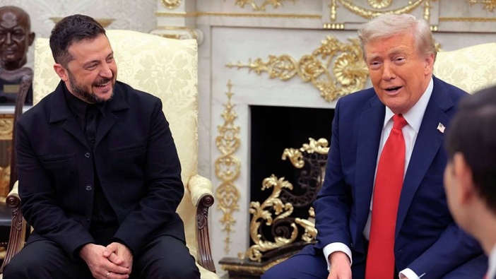 US President Donald Trump meets with Ukrainian President Volodymyr Zelenskyy in the Oval Office at the White House. Photo / Getty Images