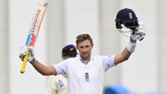 Joe Root brought up his century in the third session. Photo / Photosport
