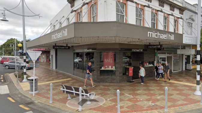 The Michael Hill store on King St in Pukekohe, Auckland. Photo / Google Maps