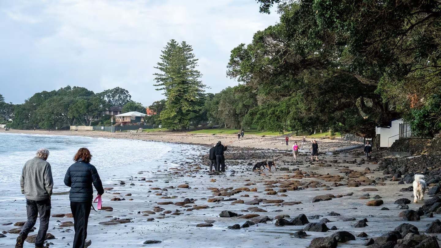 A man has died at Takapuna Beach after he was spotted unresponsive in the water. Photo / NZME