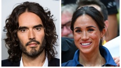 Russell Brand's claims about filming with Meghan Markle have resurfaced amid rape, sexual assault and emotional abuse allegations by other women. Photos / Getty Images