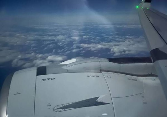 A passenger travelling from Australia to Wellington said they felt as though they were “sea-sick on a boat” after gale-force winds prevented their flight from landing. Photo / Supplied